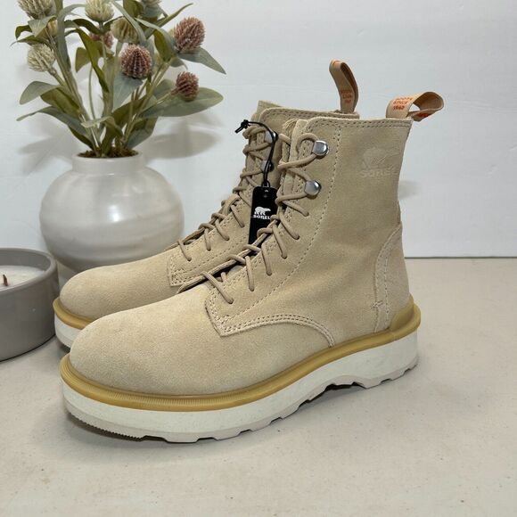 Sorel Hi-Line Lace Up Boot Ceramic/Chalk NL 4879-209 Women's 5.5 NWOB - Picture 4 of 12